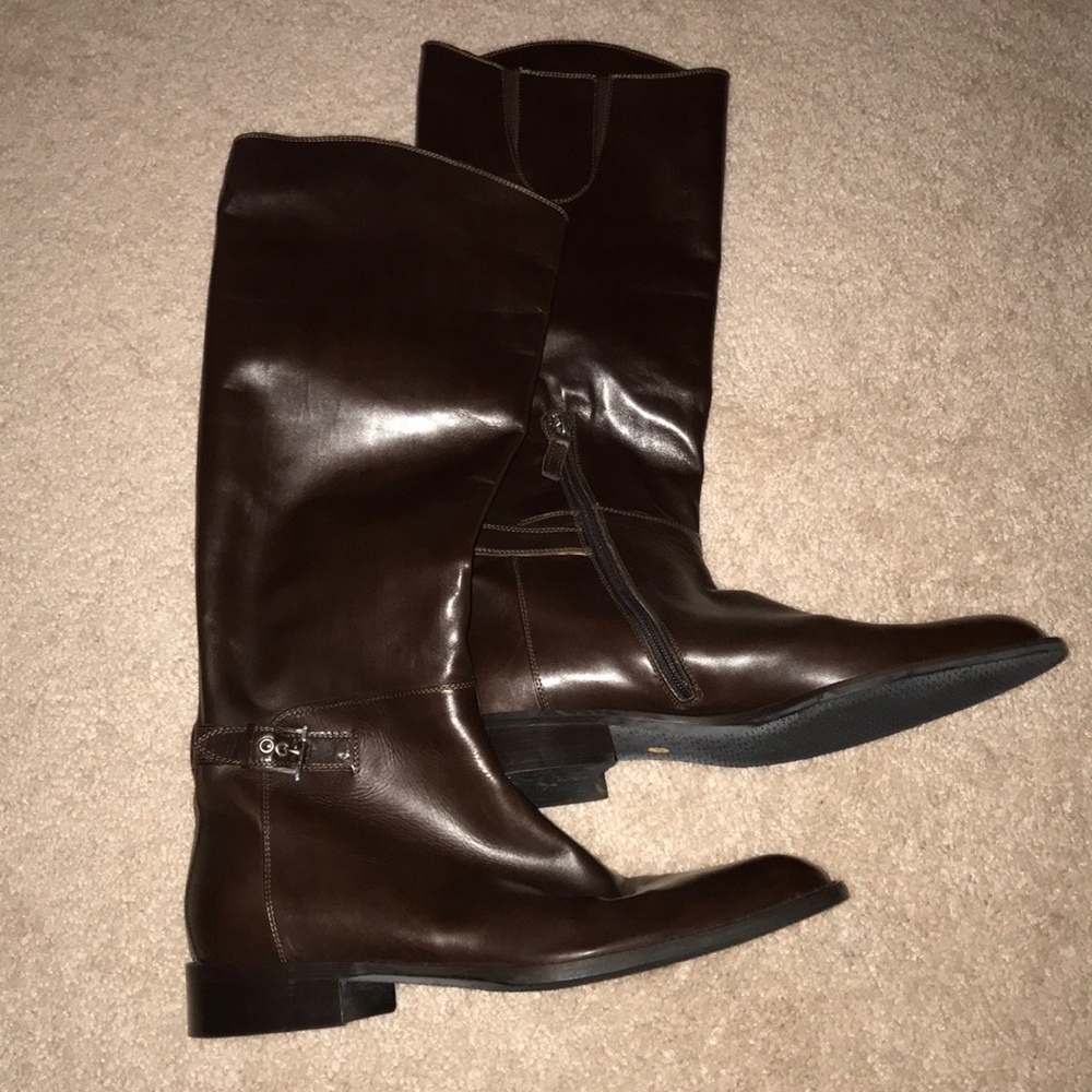 A.TESTONI Woman’s Boots Knee High Italian Leather